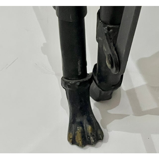 Set of Three Campaign Style Mirrored Top Gallery Nesting Table, France For Sale - Image 10 of 12