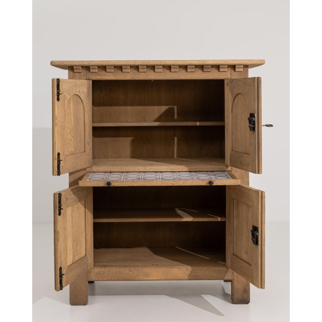1970s Oak Brutalist Cabinet France 1970s For Sale - Image 5 of 13