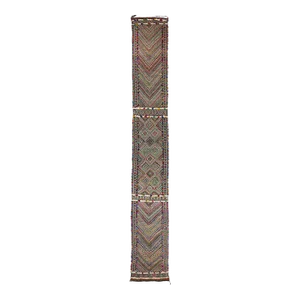 Vintage Zemmour Moroccan Kilim Rug - 03'08 X 26'02