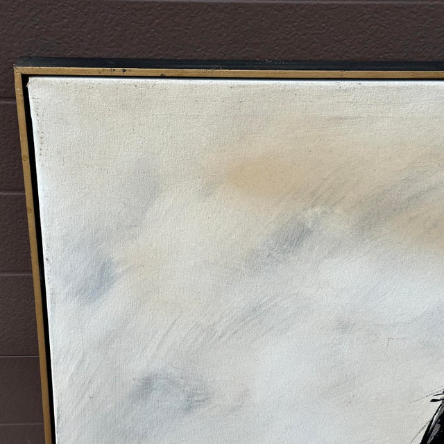 Signed Emmet Oil Painting on Canvas of Charlie Chaplin With Dog For Sale - Image 4 of 11