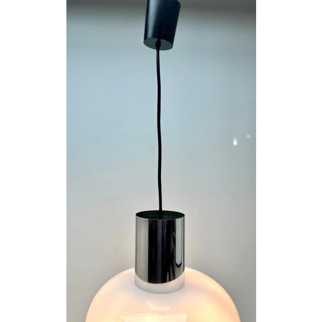Mid-Century Modern Blown Glass Pendant Suspension Fixture from Glashütte Limburg, 1965 For Sale - Image 8 of 11