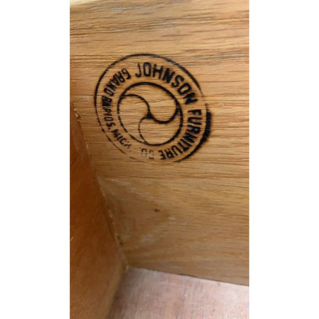 Johnson Furniture Co. Mid Century Modern Cork and Wood Dresser by Paul Frankl For Sale - Image 4 of 8