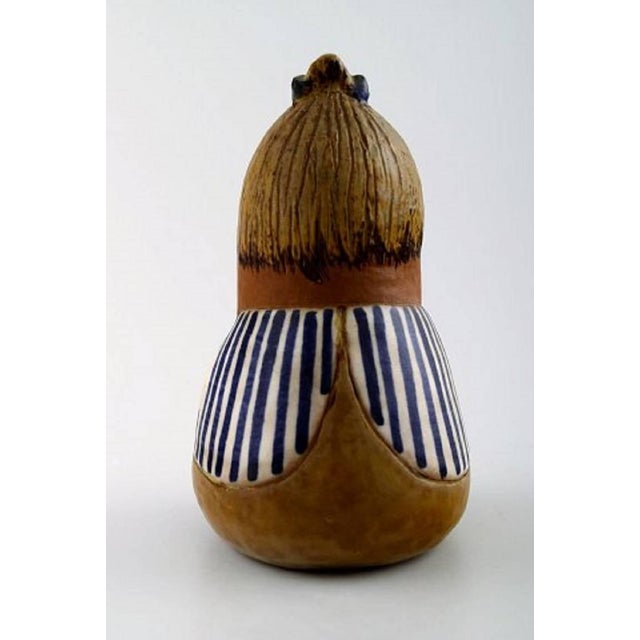 Johanna Glazed Ceramic Figure by Lisa Larson for Gustavsberg, 20th Century For Sale - Image 3 of 8