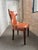 Mid 20th Century Terracotta Orange Leather Side Chair For Sale - Image 4 of 8
