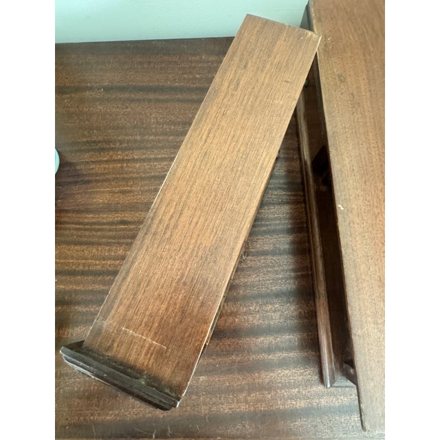 Mid 20th Century Federal Style Mahogany Tabletop Shaving Mirror For Sale - Image 11 of 12
