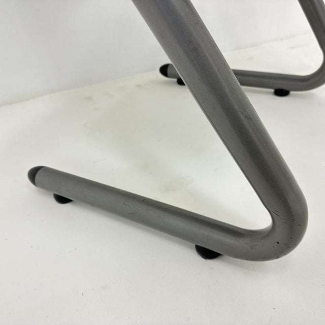 Postmodern Leather Armchair, 1980s For Sale - Image 15 of 18