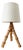 Vintage Rattan Table Lamp, 1960s For Sale
