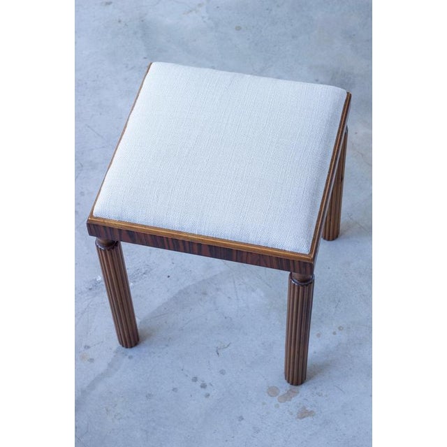 1920s Swedish Grace Stool in Zebrano and Birch, 1920s For Sale - Image 5 of 11