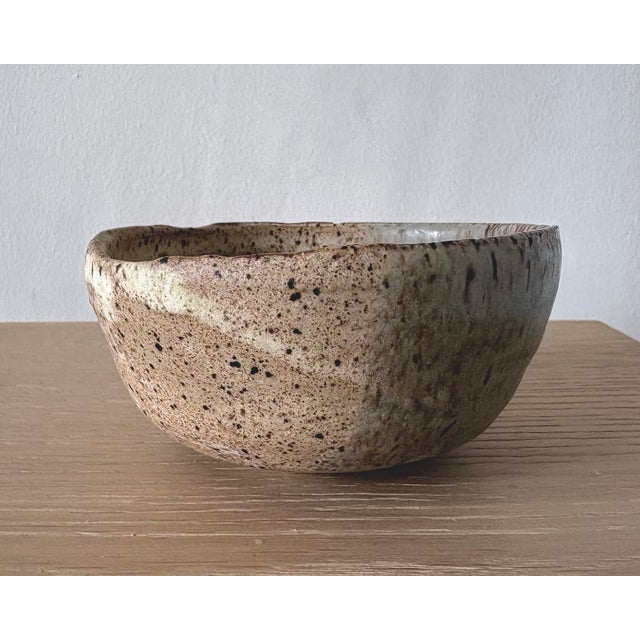 Contemporary American Studio Pottery Organic Bowl With Variegated Glaze, New York For Sale - Image 3 of 5
