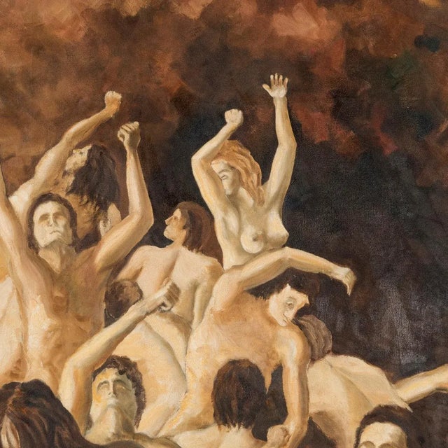 Purgatory, 1970s, Oil on Canvas For Sale - Image 6 of 13