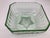 A lovely antique square casserole vaseline pressed glass serving dish. The serving dish shows the age-appropriate wear...