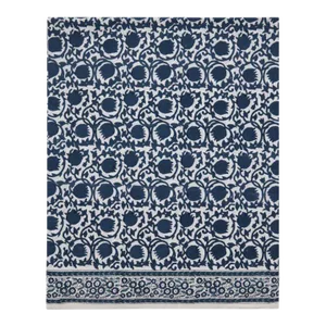 Lotus Queen Blue Flat Sheet