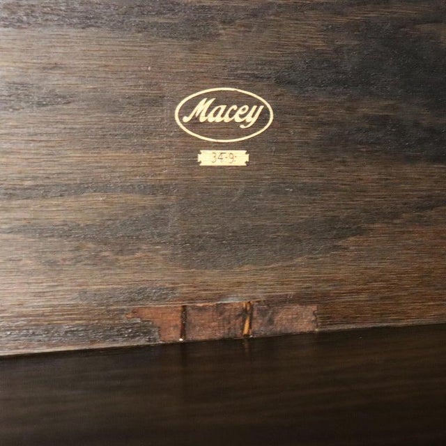 Brown Antique Macey Arts & Crafts Mission Oak 4 Stack Barrister Bookcase C1920 For Sale - Image 8 of 12