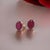 Natural Ruby Stud Earrings 14k White Gold 3.0 TCW Certified For Sale - Image 4 of 10