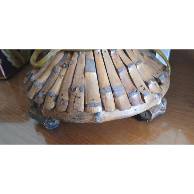 Mid-Century Modern Vintage Real Bamboo Column Table Lamps, a Pair For Sale - Image 3 of 13