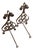 Pair Of 19th Century French Andirons Circa 1860 For Sale