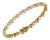 10K Yellow Gold Round Diamond Heart Designer 7 Inch Bracelet 2-1/6 Cttw For Sale