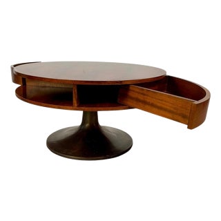 Low Table with Hidden Drawer, Italy, 1960s For Sale