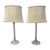 Art Deco French Crystal Cut Glass Lamps in a Lavender Amethyst Color For Sale