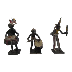 Akan Ashanti African Metal Figures, S/3
