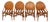 Bamboo Chairs with Caned Backrests, 1970s, Set of 4 For Sale