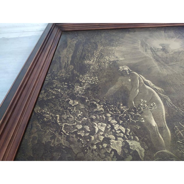 Religious Scene Print in Brass Frame, 1920s For Sale - Image 10 of 14