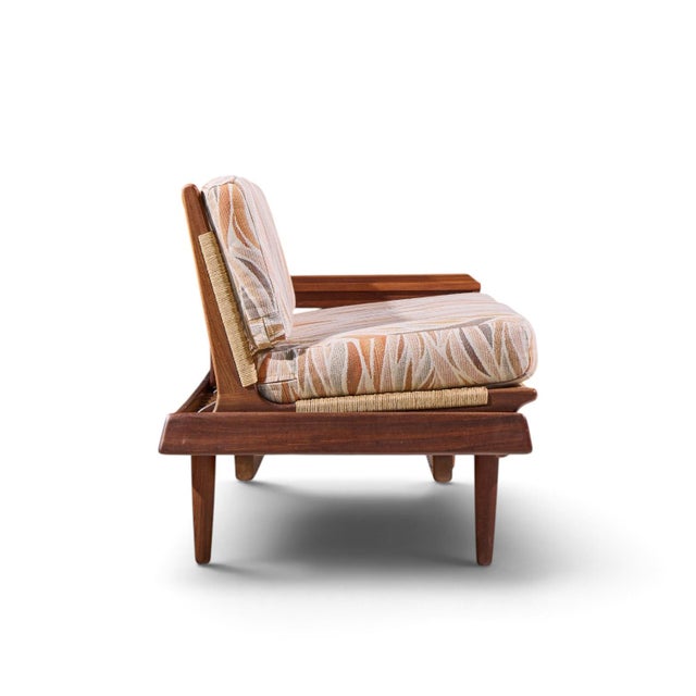 Hans Olsen Model 161 Danish Teak and Cane Modular 2-Seat Sofa With Table - Pair For Sale - Image 14 of 18