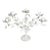 Vintage Tole Vine and Grape Motif Five Arm Candelabra For Sale