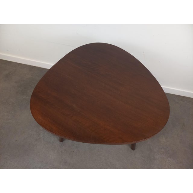 Wood Tripod Side Table, 1950s For Sale - Image 9 of 14