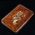 Vintage Chinese Rosewood Tray With Mother of Pearl Bird & Flower Inlay For Sale - Image 4 of 9