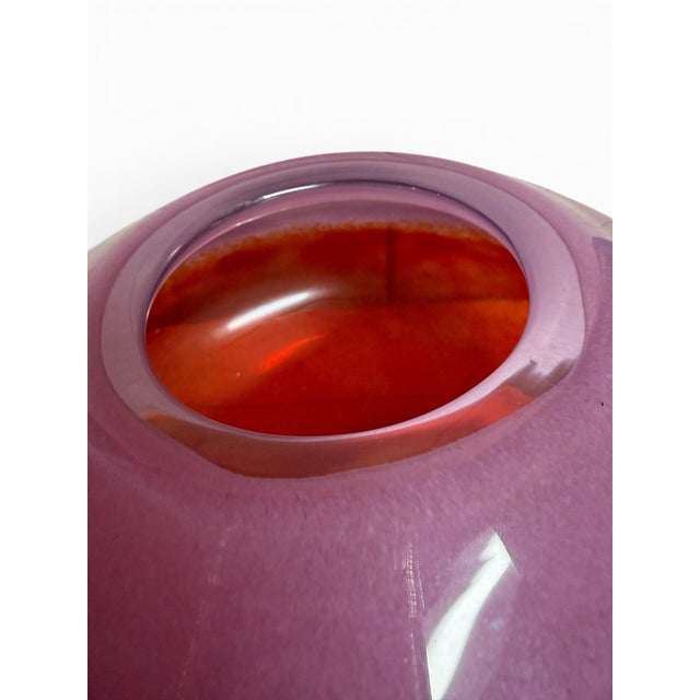 Murano 1990s Venini "Doppio Incalmo" Art Glass Vase by Timo Sarpaneva For Sale - Image 4 of 7