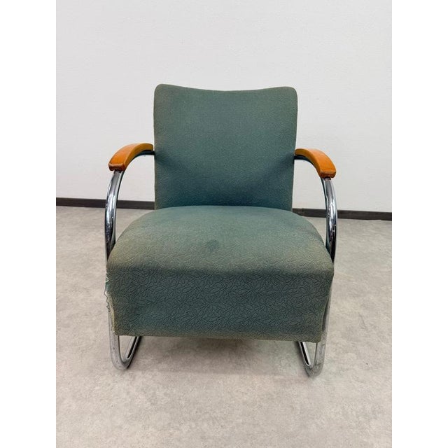 Bauhaus Bauhaus Model FN21 Famos Cantilever Armchair by Anton Lorenz for Mücke, 1970s For Sale - Image 3 of 8