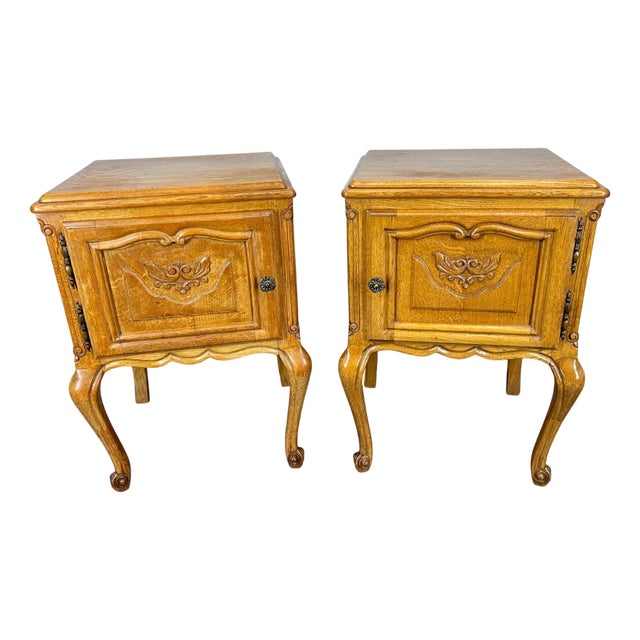 Vintage French Bedside Tables, Set of 2 For Sale