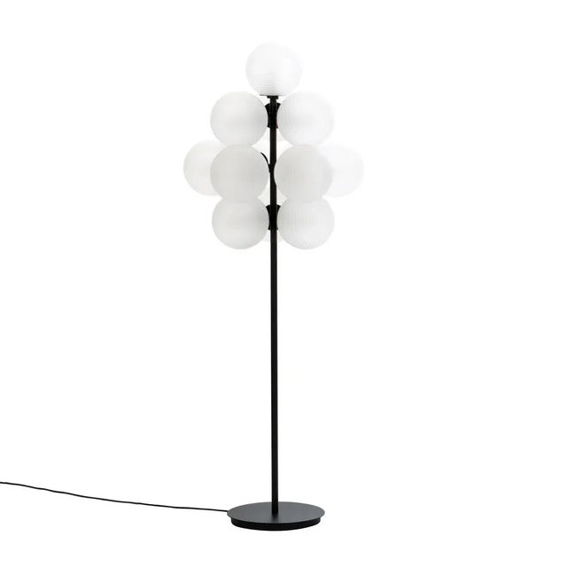 Not Yet Made - Made To Order Big Smoky Grey Acetate Black Stellar Grape Floor Light by Pulpo For Sale - Image 5 of 11