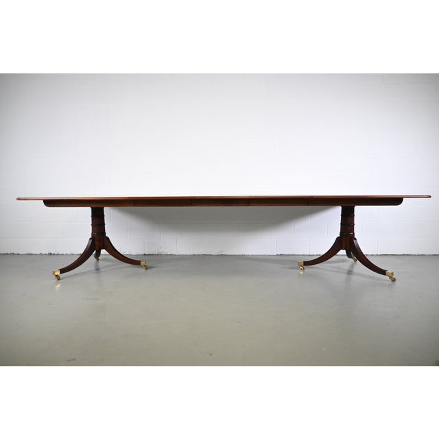 Baker Furniture Stately Homes Banded Mahogany Extension Dining Table Chairish