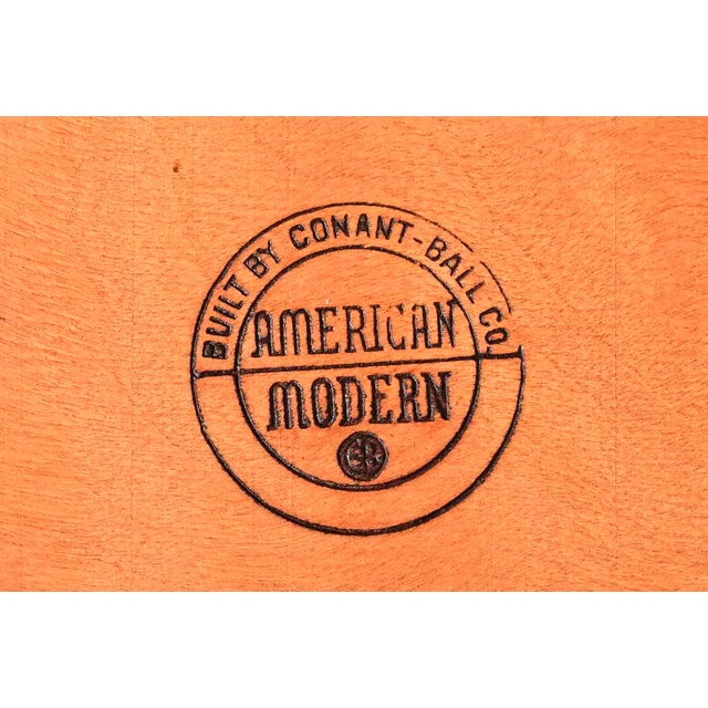 Leslie Diamond for Conant Ball Mid-Century Modern Solid Birch Two-Piece Corner Bookcase, 1950s For Sale - Image 12 of 13