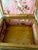 Contemporary Vintage American Wicker and Rattan Two-Tier Sewing Basket Stand With Original Lining. For Sale - Image 3 of 15