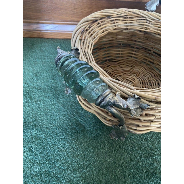 Late 20th Century Vintage Maitland - Smith Wicker Reed, Wrought Iron ...