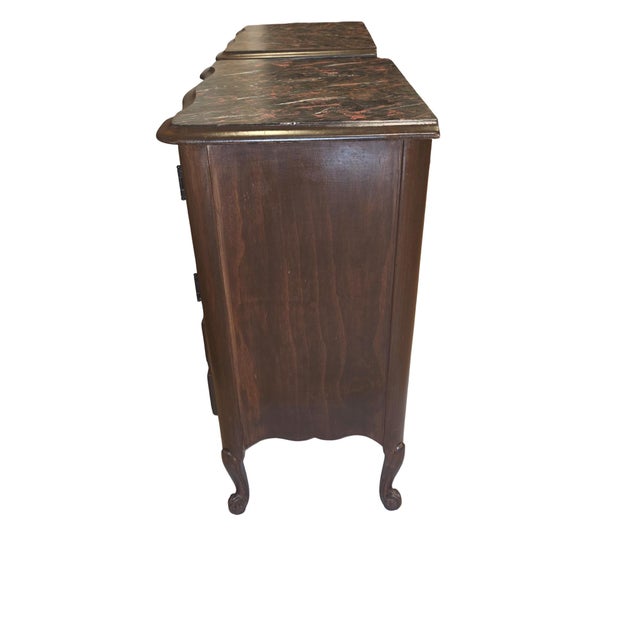 Pair of Vintage French Provincial Bedside Cabinets Nightstands For Sale - Image 10 of 12