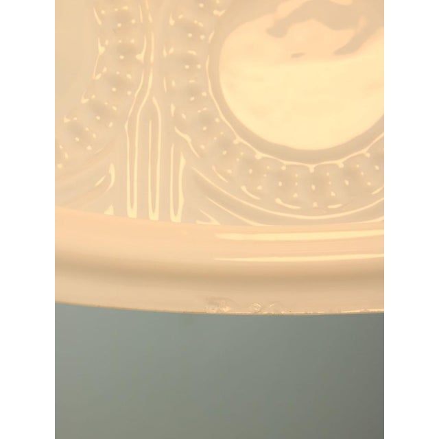 Mid-Century Italian Brass and Opaline Pendant Lamp, 1950s For Sale - Image 11 of 13