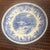 Spode Winters Eve Blue 10” Pasta Bowls-set of 5. The pattern features a center pastoral scene with a snow covered house,...