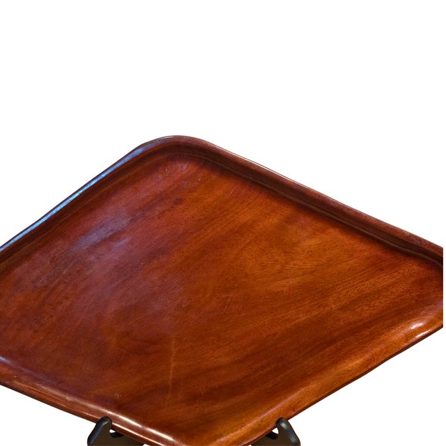 Fred Woolley Mahogany Wood Tray Set – Made in Haiti | Set of 3 Solid Mahogany For Sale - Image 4 of 11