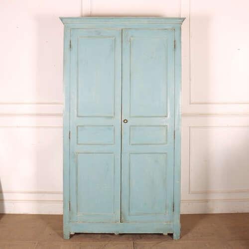 French Painted Linen Cupboard, 1840s For Sale - Image 11 of 11