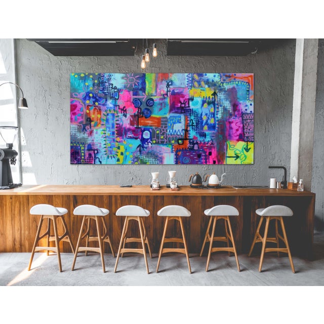 If You Want an Adventure, Stick With Me * Original Contemporary Painting by Lisa Finlayson For Sale - Image 10 of 10