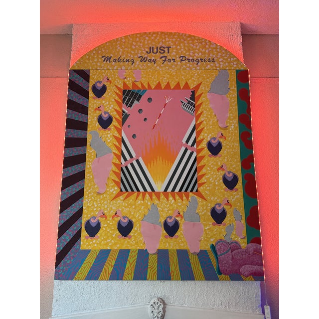 Textile Late 20th Century "Just Making Way for Progress" – Monumental Arched Modernist Installation by Ann T. Cooper For Sale - Image 7 of 7