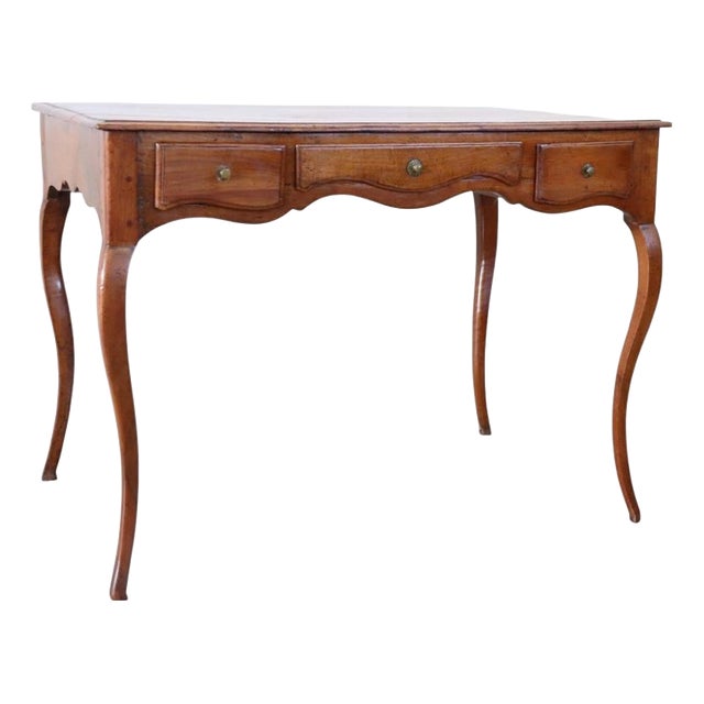 Antique Walnut and Cherry Wood Writing Desk, 1700s For Sale