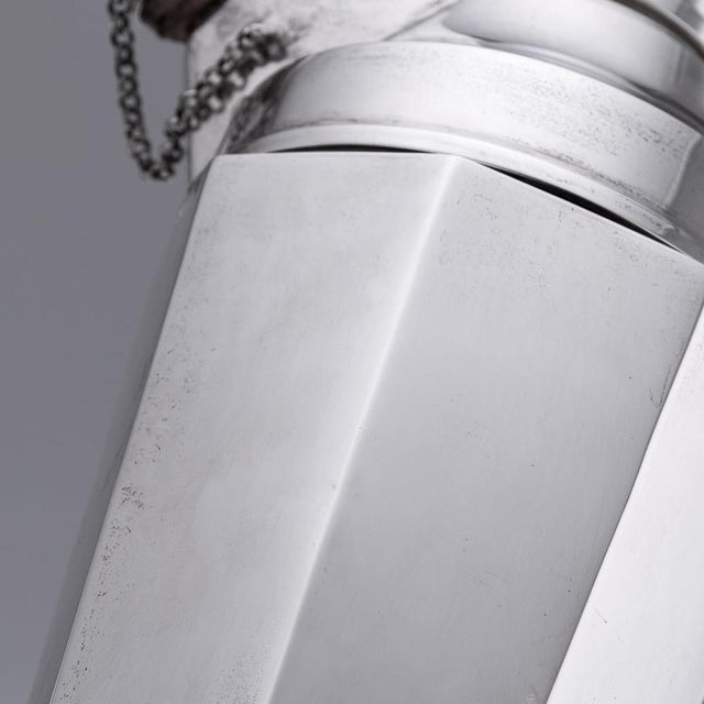 Vintage Art Deco English Silver Cocktail Shaker, 1934 For Sale - Image 14 of 16
