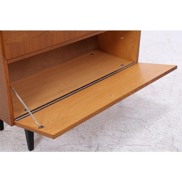 Vintage Walnut Shoe Cabinet, 1960s For Sale - Image 11 of 14