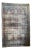 Antique Persian Kermanshah Charcoal, Magenta & Denim Blue Garden Inspired Design Rug, 11.4 x 17.7 For Sale