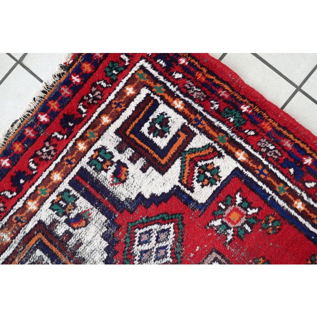 1970s, Handmade Vintage Persian Hamadan Rug 3' X 6' For Sale In New York - Image 6 of 11